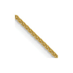 Load image into Gallery viewer, 14K Yellow Gold 1mm Diamond-cut Spiga with Spring Ring Clasp Chain
