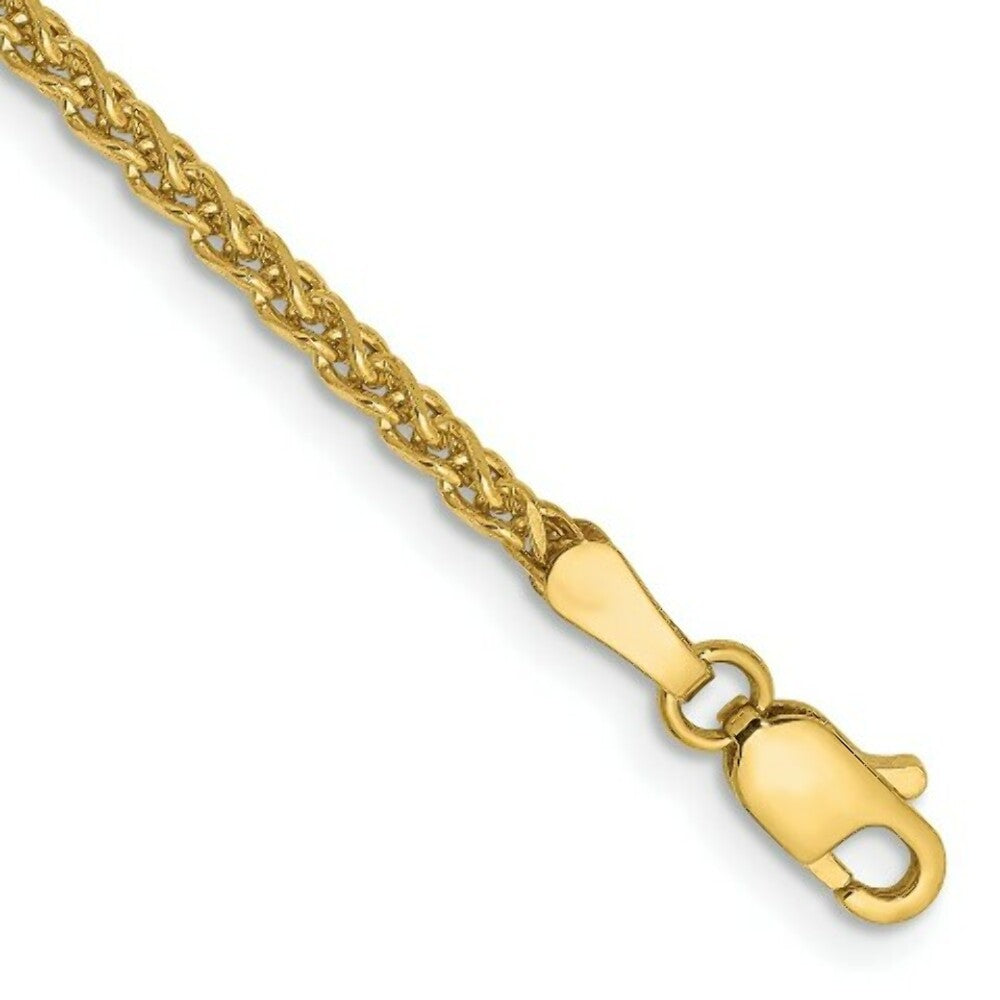 14K Yellow Gold 1mm Spiga with Lobster Clasp Chain