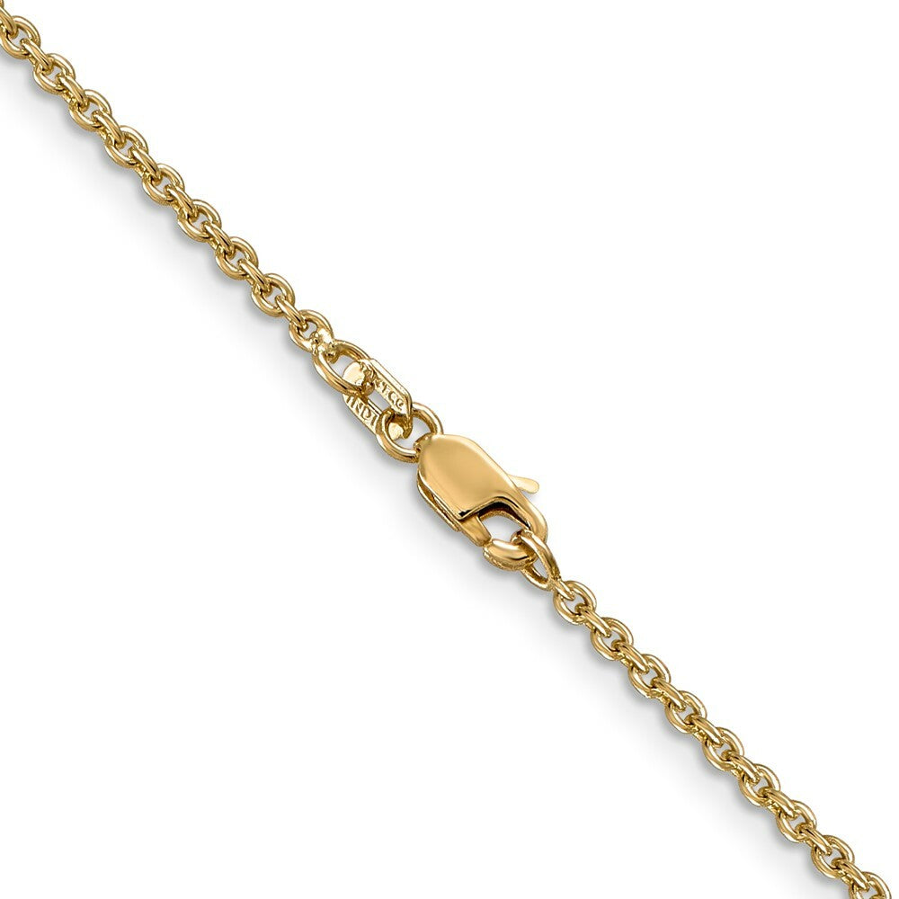 14K Yellow Gold 1.8mm Forzantine Cable Chain