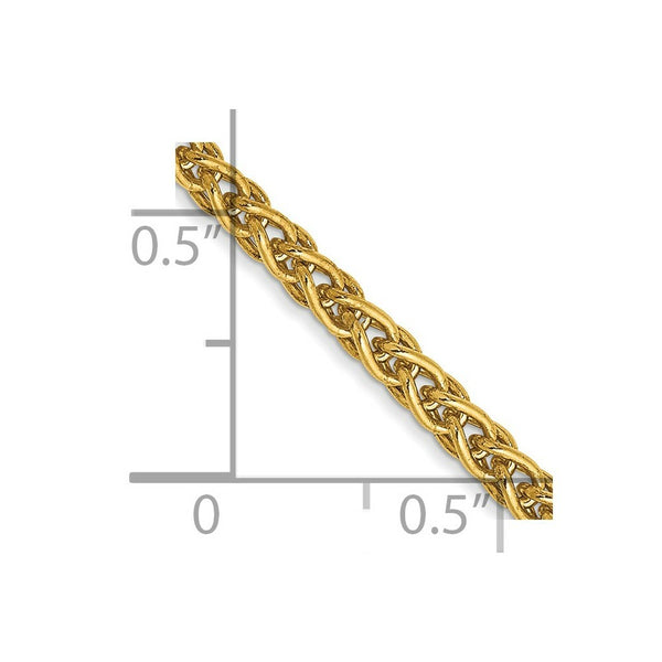 14K Yellow Gold 2.8mm Spiga Chain