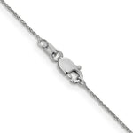 Load image into Gallery viewer, 14K White Gold .65mm Diamond-cut Spiga with Lobster Clasp Chain
