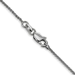 Load image into Gallery viewer, 14K White Gold 1mm Diamond-cut Spiga with Lobster Clasp Chain
