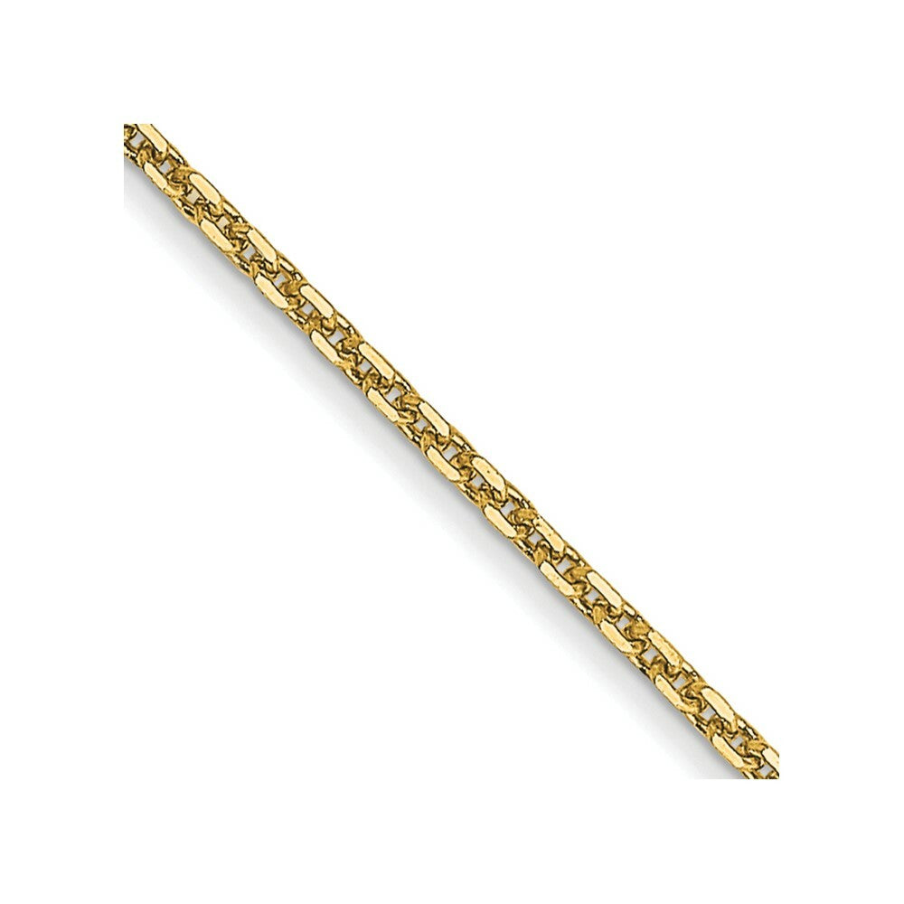 14K Yellow Gold .95mm Diamond-cut Cable Chain