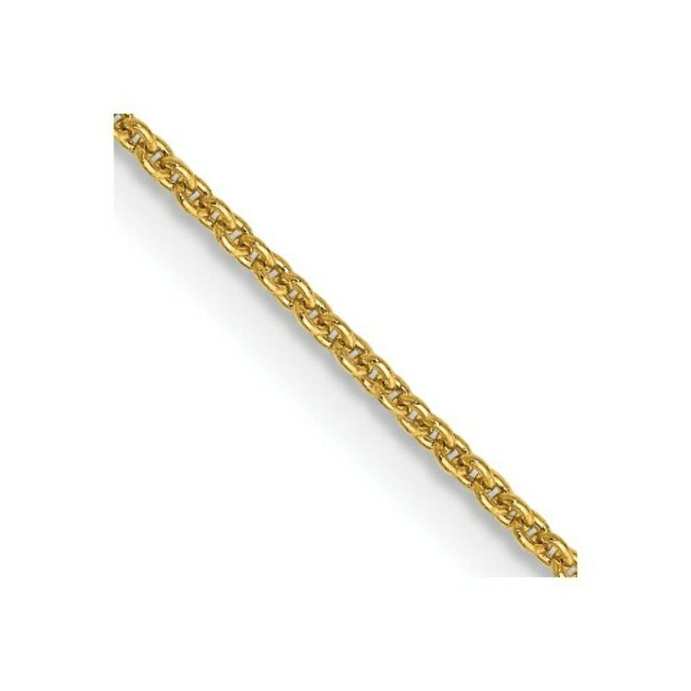 14K Yellow Gold .9mm Cable with Lobster Clasp Chain