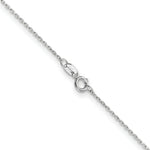 Load image into Gallery viewer, 14K White Gold .8mm Diamond-cut Cable with Lobster Clasp Chain
