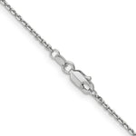 Load image into Gallery viewer, 14K White Gold 1.4mm Diamond-cut Round Open Link Cable Chain
