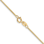 Load image into Gallery viewer, 14K Yellow Gold .7mm Box with Spring Ring Clasp Chain
