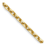 Load image into Gallery viewer, 14K Yellow Gold 1.8mm Diamond-cut Round Open Link Cable Chain
