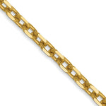 Load image into Gallery viewer, 14K Yellow Gold 3mm Diamond-cut Round Open Link Cable Chain

