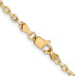 Load image into Gallery viewer, 14K Yellow Gold 3mm Diamond-cut Round Open Link Cable Chain

