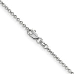 Load image into Gallery viewer, 14K White Gold 1.4mm Round Open Wide Link Cable Chain
