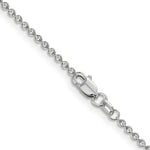 Load image into Gallery viewer, 14K White Gold 1.6mm Round Open Link Cable Chain
