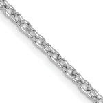 Load image into Gallery viewer, 14K White Gold 2.4mm Round Open Link Cable Chain
