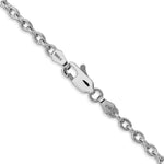 Load image into Gallery viewer, 14K White Gold 3.2mm Round Open Link Cable Chain
