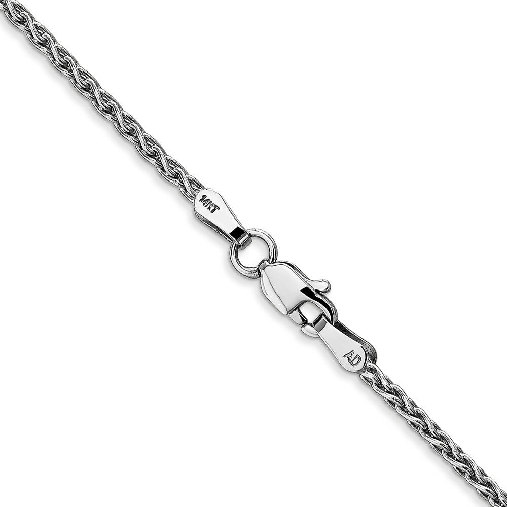 14K White Gold 1.75mm ParisianWheat Chain