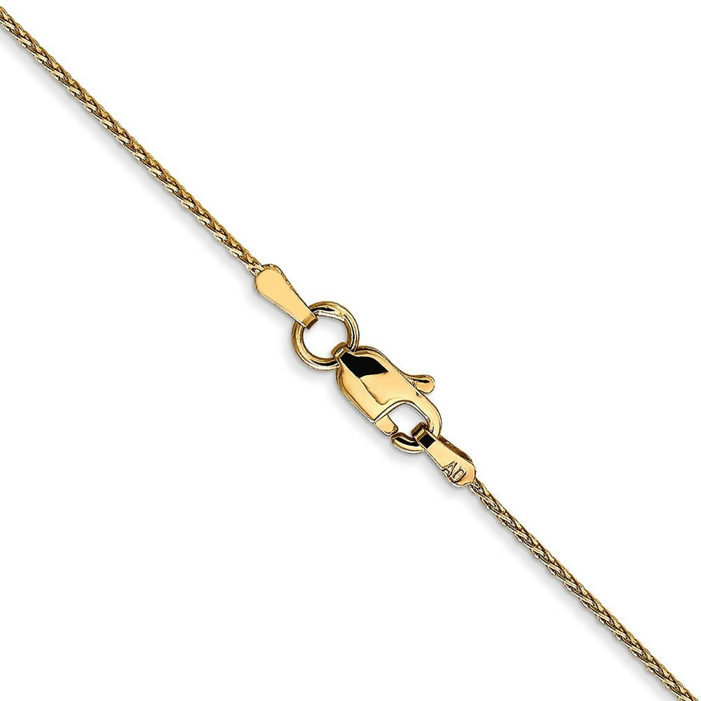 14K Yellow Gold .8mm Diamond-cut Parisian Wheat Chain