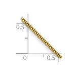 Load image into Gallery viewer, 14K Yellow Gold 1.5mm Diamond-cut Parisian Wheat Chain
