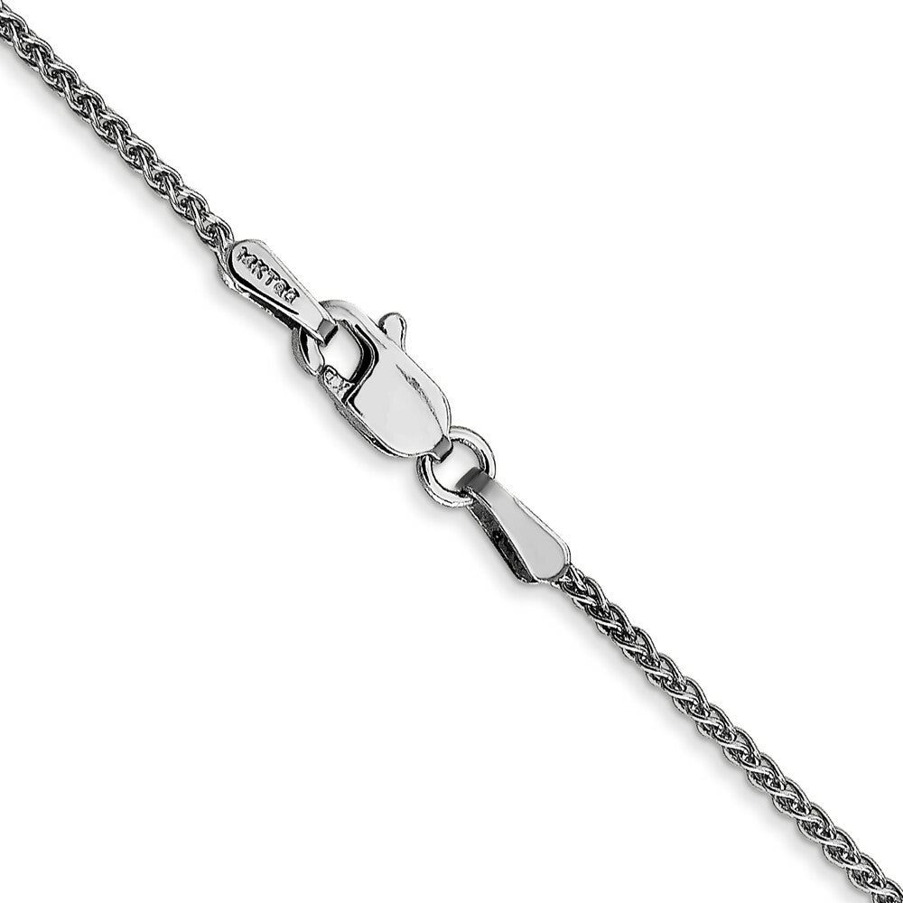14K White Gold 1.25mm Spiga Chain
