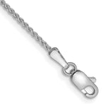 Load image into Gallery viewer, 14K White Gold 1.25mm Solid Polished Spiga Chain Bracelet  Length 6'' inches
