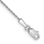 Load image into Gallery viewer, 14K White Gold 1mm Parisian Wheat Chain Bracelet  Length 7'' inches
