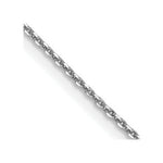 Load image into Gallery viewer, 14K White Gold .9mm Diamond-cut Round Open Link Cable Chain
