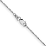 Load image into Gallery viewer, 14K White Gold .9mm Diamond-cut Round Open Link Cable Chain
