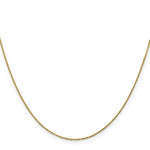 Load image into Gallery viewer, 14K Yellow Gold .9mm Diamond-cut Round Open Link Cable Chain

