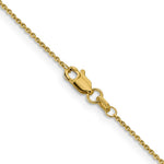 Load image into Gallery viewer, 14K Yellow Gold .9mm Diamond-cut Round Open Link Cable Chain

