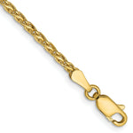 Load image into Gallery viewer, 14K Yellow Gold 2.25mm Parisian Wheat Chain Bracelet  Length 7'' inches
