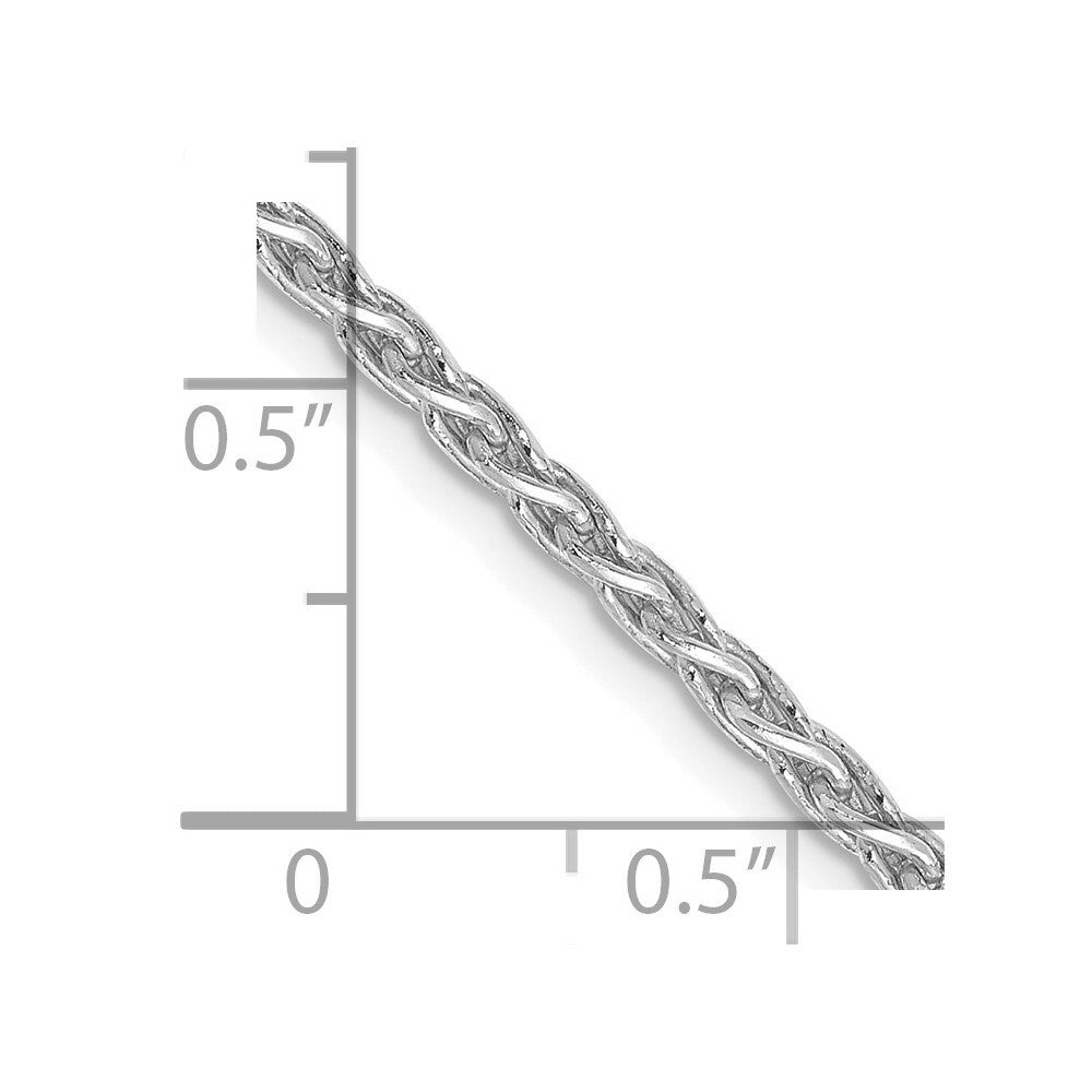 14K White Gold 2.25mm Parisian Wheat Chain