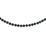 Load image into Gallery viewer, 14K White Gold 6-7mm Round Black Saltwater Akoya Cultured Pearl Necklace
