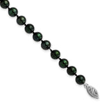 Load image into Gallery viewer, 7" Length Bracelet 14K 6-7mm Round Black Saltwater Akoya Cultured Pearl Bracelet
