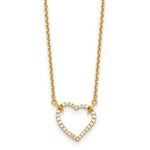 Load image into Gallery viewer, 14K Yellow Gold Diamond Heart Pendant Necklace
