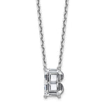 Load image into Gallery viewer, Lab Grown Diamond in A - Z Initial Letter with 14K Yellow/White Gold Necklace 18" inch Length - 1.25 to 3.75 Carat VS1/F Clarity Color
