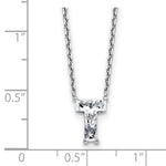 Load image into Gallery viewer, Lab Grown Diamond in A - Z Initial Letter with 14K Yellow/White Gold Necklace 18" inch Length - 1.25 to 3.75 Carat VS1/F Clarity Color
