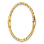 Load image into Gallery viewer, 14K Yellow Gold 1/4-Carat Diamond Oval Chain Slide Pendant
