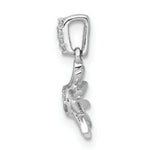 Load image into Gallery viewer, 14K White Gold Diamond Fancy Sun Pendant 1/15-Carat
