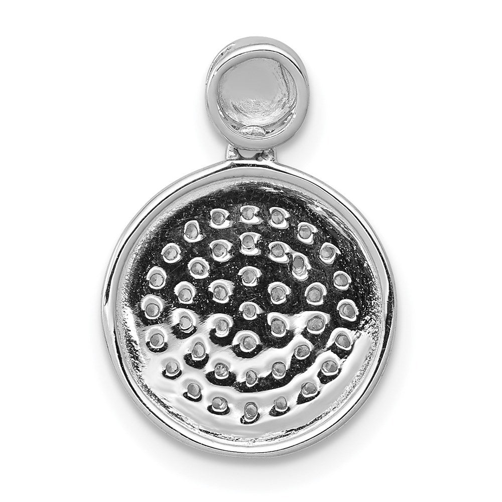 14K Yellow Gold 1/4-Carat Diamond Fancy Circle Pendant