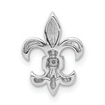 Load image into Gallery viewer, 14K White Gold Fluer de Lis .02-Carat Diamond Accent Slide Pendant
