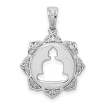 Load image into Gallery viewer, 14K White Gold Diamond Buddha Pendant
