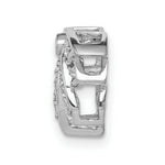 Load image into Gallery viewer, 14K White Gold 1/5-Carat Diamond Lotus Flower Chain Slide
