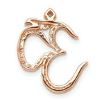 Load image into Gallery viewer, 14K Rose Gold 1/3-Carat Diamond Om Chain Slide
