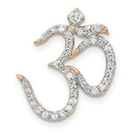 Load image into Gallery viewer, 14K Rose Gold 1/3-Carat Diamond Om Chain Slide
