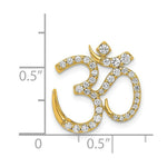 Load image into Gallery viewer, 14K Yellow Gold 3/8-Carat Diamond Om Chain Slide
