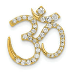 Load image into Gallery viewer, 14K Yellow Gold 3/8-Carat Diamond Om Chain Slide
