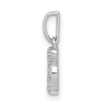 Load image into Gallery viewer, 14K White Gold 1/10-Carat Diamond Om Symbol Pendant
