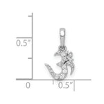 Load image into Gallery viewer, 14K White Gold 1/10-Carat Diamond Om Symbol Pendant
