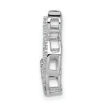 Load image into Gallery viewer, 14K White Gold 3/8-Carat Diamond Om Symbol Chain Slide

