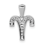 Load image into Gallery viewer, 14K White Gold Diamond Aries Pendant
