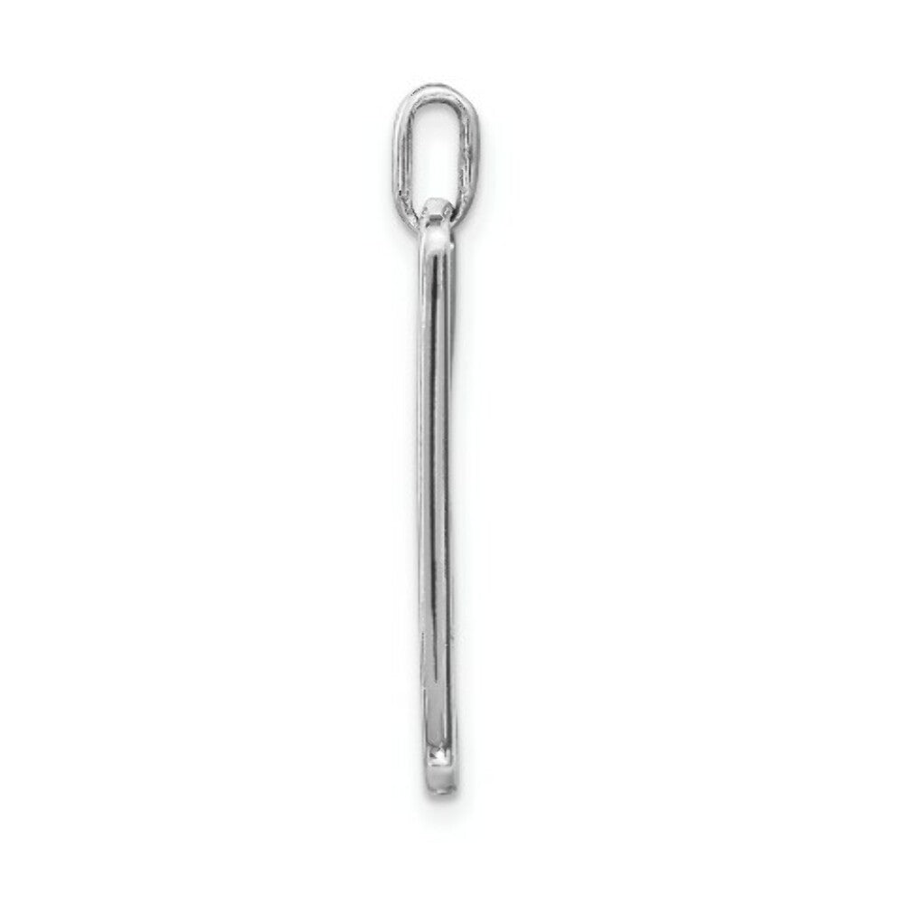 14K White Gold Live Love Adopt Pet Dog Cat Paw Pendant